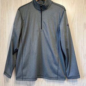 North Face Men’s Large 1/4 Zip Pullover Gray EUC